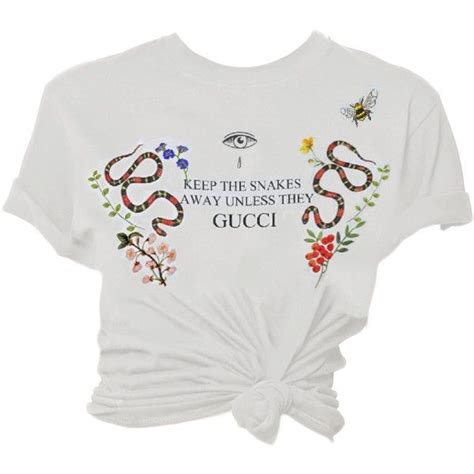 keep the snakes away unless they gucci top|keep the snakes away unless hey gucci tee liked on Polyvore .